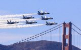 The Blue Angels, shown here in at Fleet Week in San Francisco, will return to NAS Lemoore on Sept. 21-22 for the Central Valley Air Show.